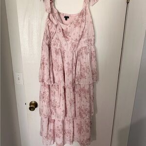 Torrid Light Pink Smocked Dress